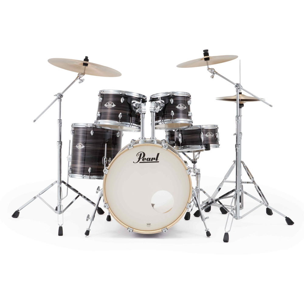 Pearl Export Plus 5-Piece Fusion Kit Drum Kit with Cymbal Pack in Metallic Amethyst Twist