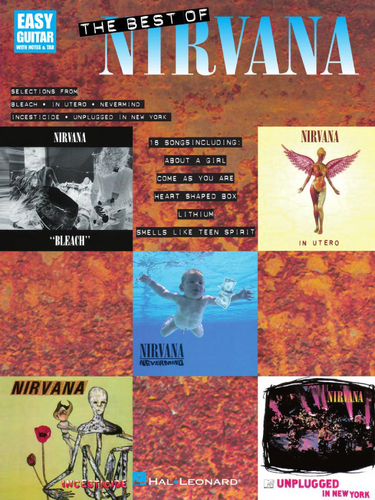 The Best of Nirvana Easy Guitar with Notes & Tab