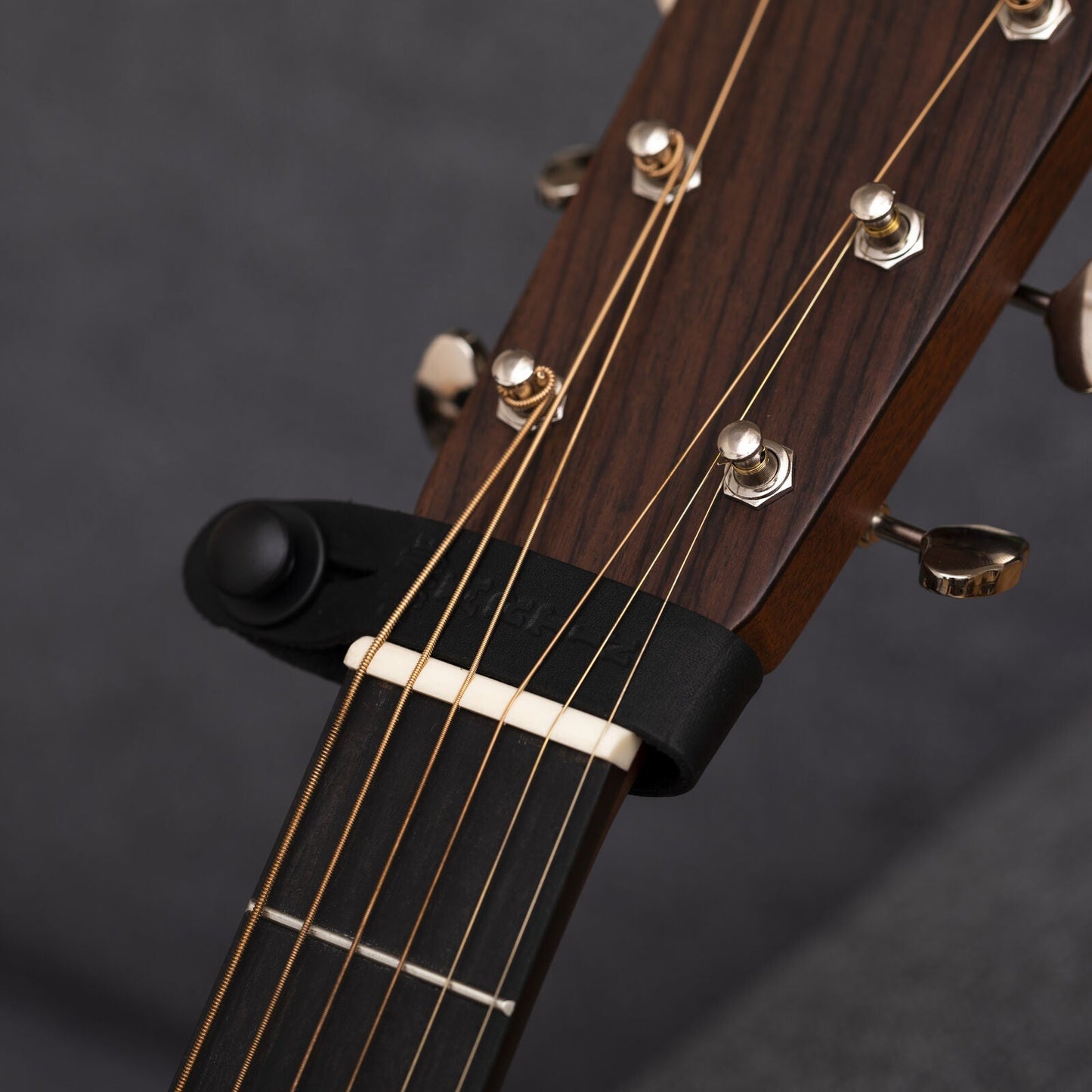 Martin Leather Headstock Tie Strap in Black