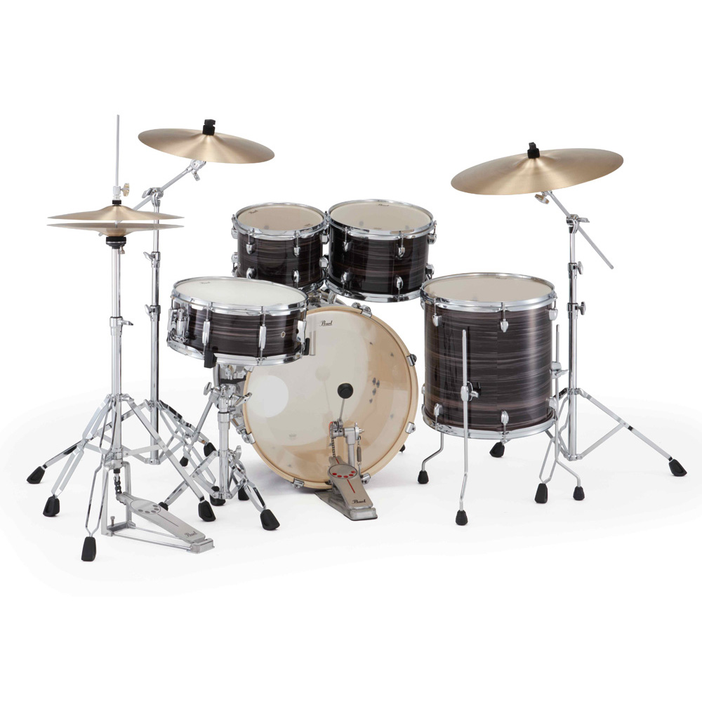 Pearl Export Plus 5-Piece Fusion Kit Drum Kit with Cymbal Pack in Metallic Amethyst Twist