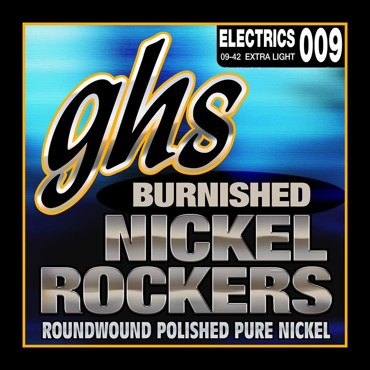 GHS BNR XL Burn Nickel Electric Guitar Strings Extra Light 9-42 Gauge