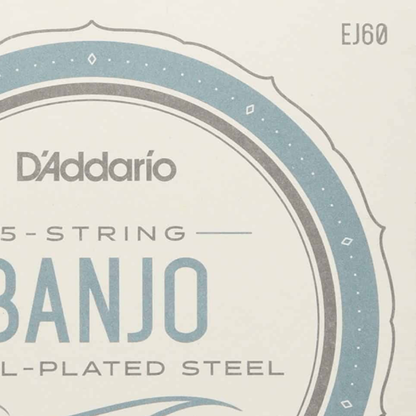 D'Addario EJ60 5 String Banjo Strings Nickel Light 9-20