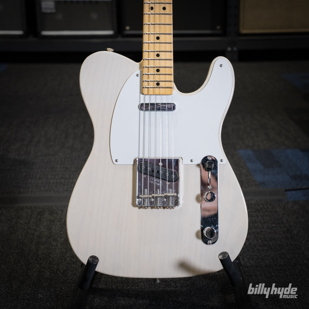 Fender Custom Shop Vintage Custom 1958 Top-Load Telecaster NOS Electric Guitar in Aged White Blonde