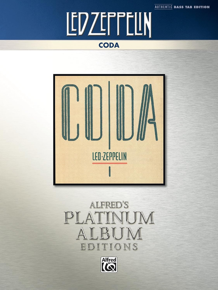 Led Zeppelin Coda Authentic Bass TAB Alfred's Platinum Album Editions
