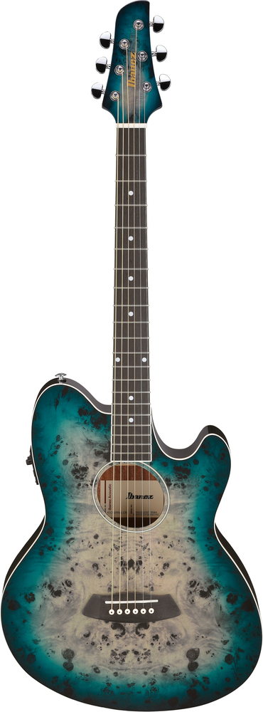 Ibanez TCY10PA Electric Acoustic Guitar in Cosmic Blue Starburst High Gloss