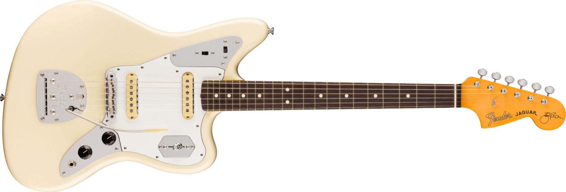 Fender Johnny Marr Jaguar, Rosewood Fingerboard in Olympic White
