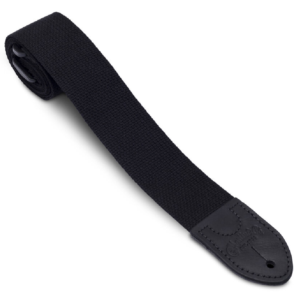 Martin Basic Cotton Weave Pick Holder Strap in Black