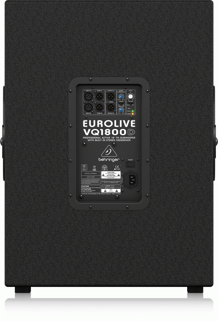 Behringer Eurolive VQ1800D Professional Active PA Subwoofer