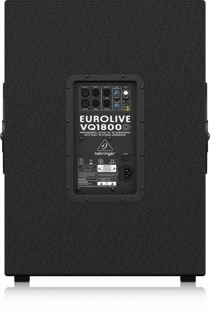 Behringer Eurolive VQ1800D Professional Active PA Subwoofer