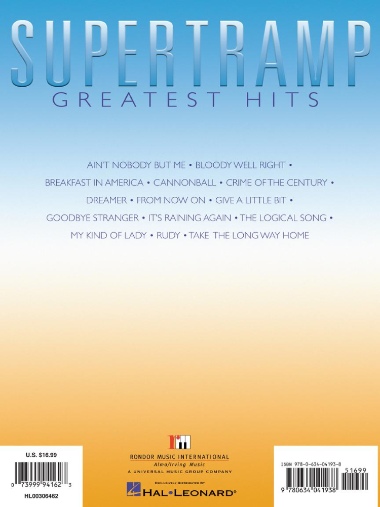 Supertramp Greatest Hits PVG