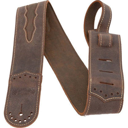 Martin Premium Wing Tip Leather Strap in Dark Brown