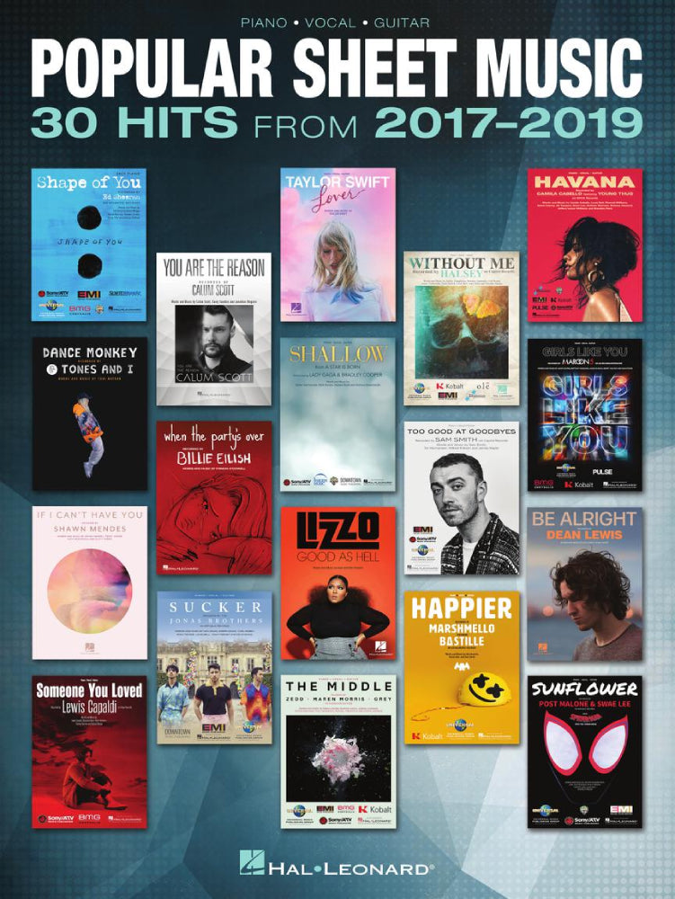 Popular Sheet Music 30 Hits from 2017-2019 PVG