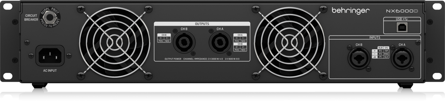 Behringer NX6000D 6000W Power Amplifier