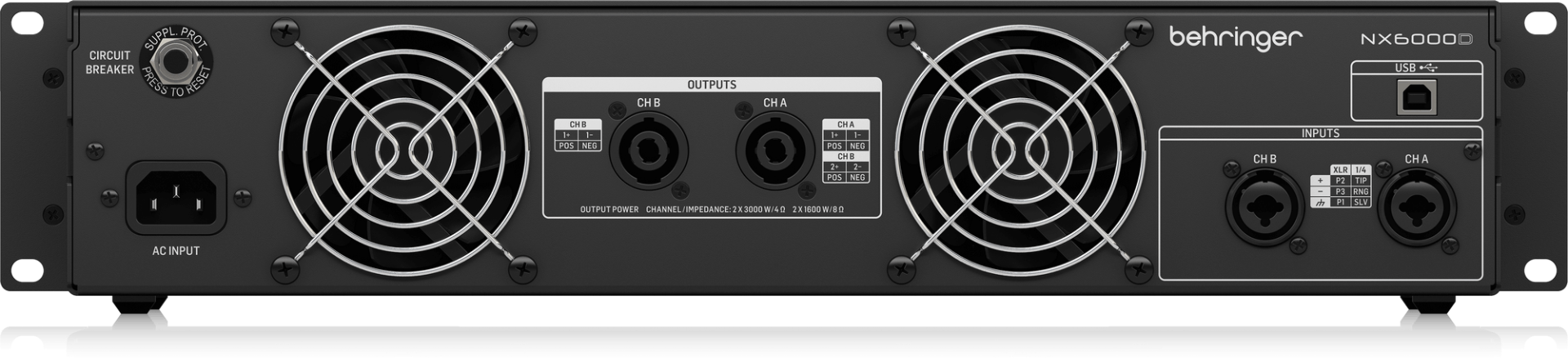 Behringer NX6000D 6000W Power Amplifier
