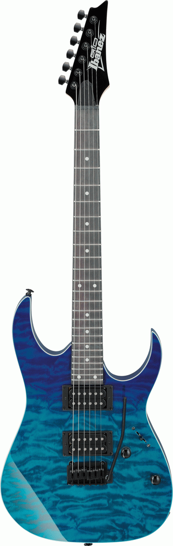 Ibanez GIO RG120QASP Electric Guitar in Blue Gradation