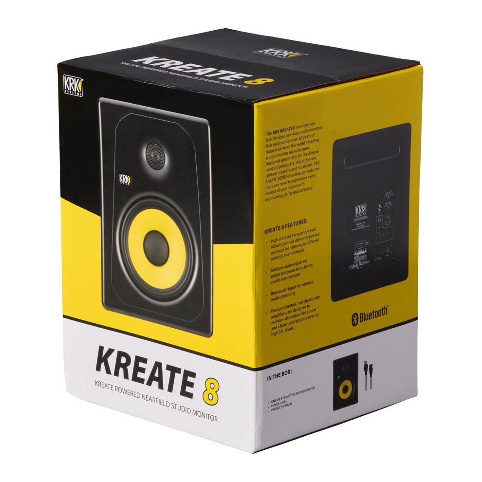 KRK Kreate 8 Active 8" Two-Way Studio Reference Monitor (Single)