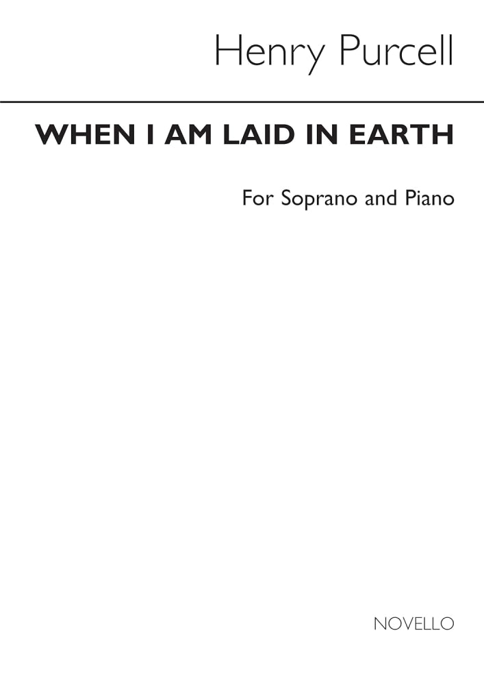 Purcell When I Am Laid In Earth High VOI