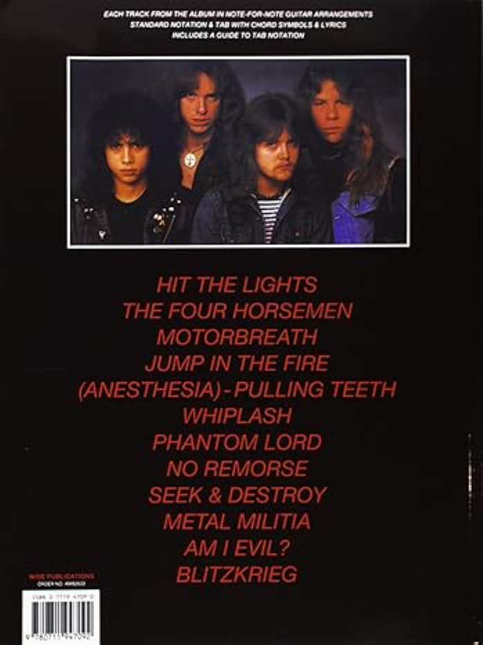 Metallica Kill Em All Guitar Tab