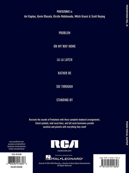 Pentatonix Vol III PVG