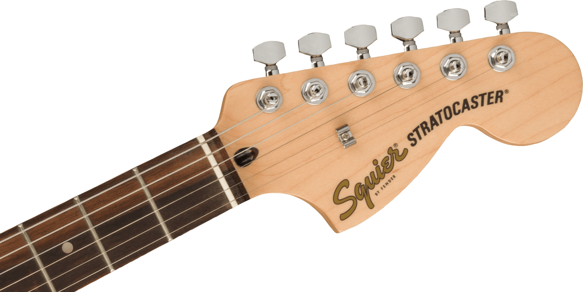 Squier FSR Affinity Series Stratocaster, Laurel Fingerboard, White Pearloid Pickguard in Surf Green