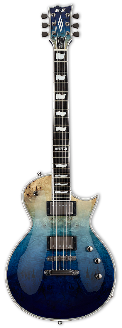 ESP E II Eclipse in Blue Natural Fade