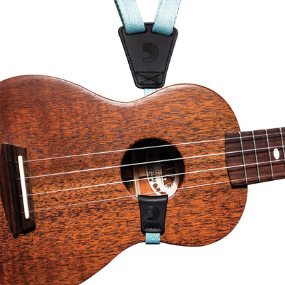 D'Addario Planet Waves 19mm Eco Ukulele Strap in Seafoam