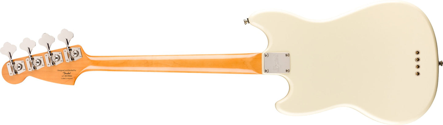 Squier Classic Vibe '60s Mustang Bass, Laurel Fingerboard in Olympic White