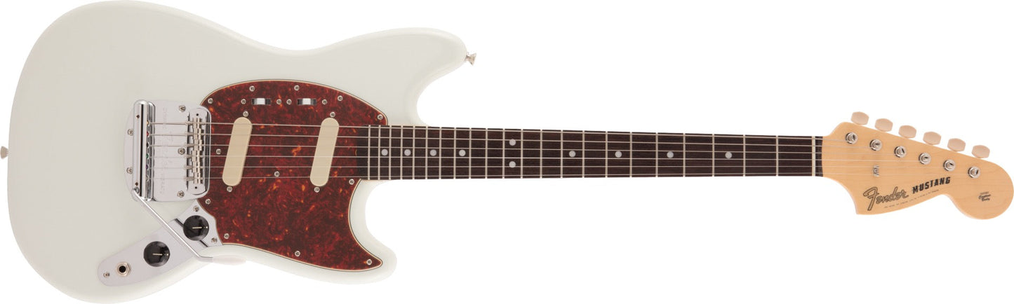 Fender Made in Japan Traditional 60s Mustang, Rosewood Fingerboard in Olympic White