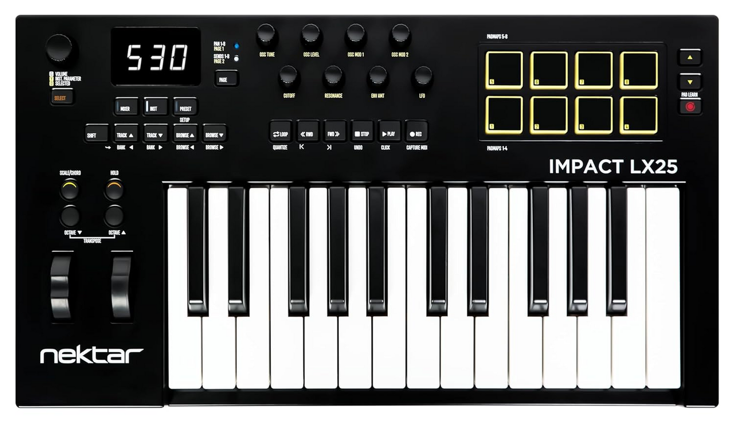 Nektar Impact LX25 mk3 25 Note USB MIDI Controller