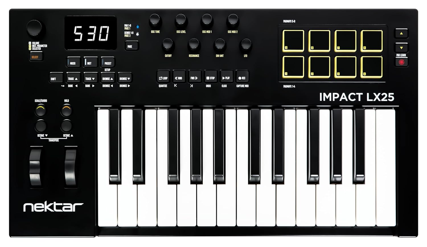 Nektar Impact LX25 mk3 25 Note USB MIDI Controller