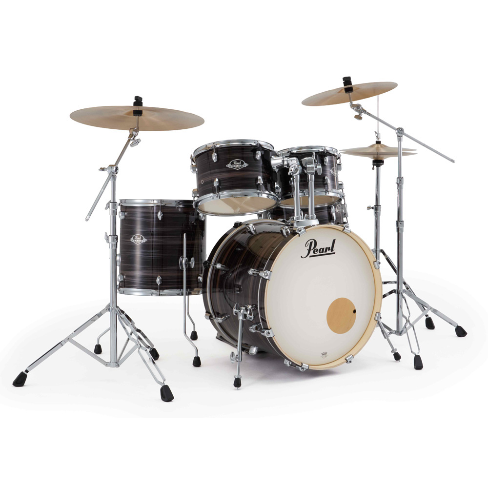 Pearl Export Plus 5-Piece Fusion Kit Drum Kit with Cymbal Pack in Metallic Amethyst Twist