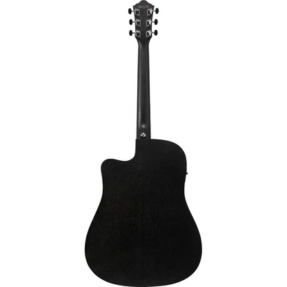 Ibanez V44CE Electric Acoustic Guitar in Weathered Black Open Pore
