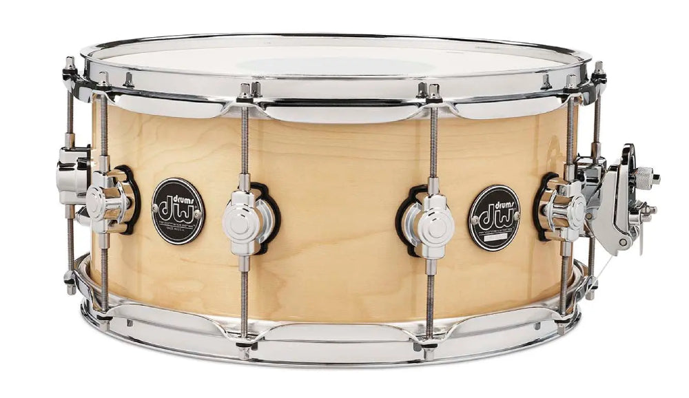 DW Performance Series 6.5x14" Snare Drum in Natural Lacquer