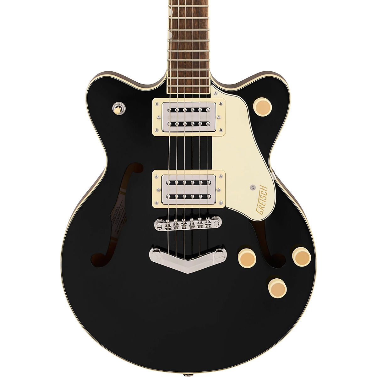 Gretsch G2655 Streamliner Center Block Jr. Double-Cut with V-Stoptail in Black