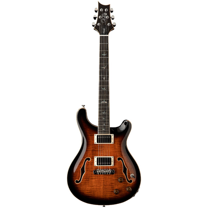 PRS SE Hollowbody II Piezo Electric Guitar in Orange Tiger Smoke Burst