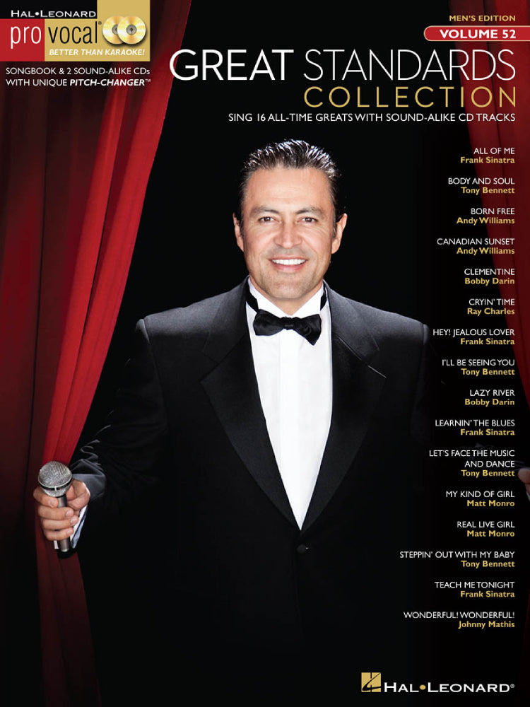 Great Standards Collection Pro Vocal Men's Edition Volume 52 Bk/2Cds