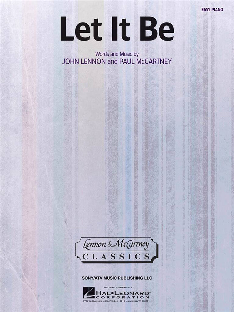 Let It Be Easy Piano S/S