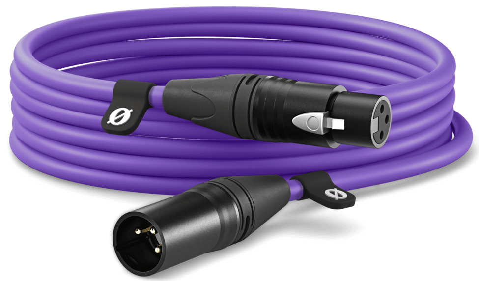 RODE XLR3 6m Premium XLR Cable in Purple