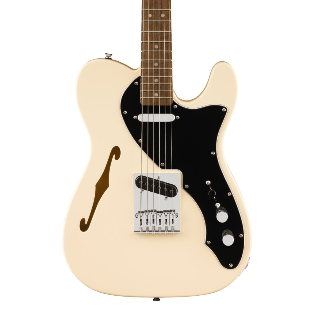 Squier Affinity Series™ Telecaster Thinline, Laurel Fingerboard in Olympic White