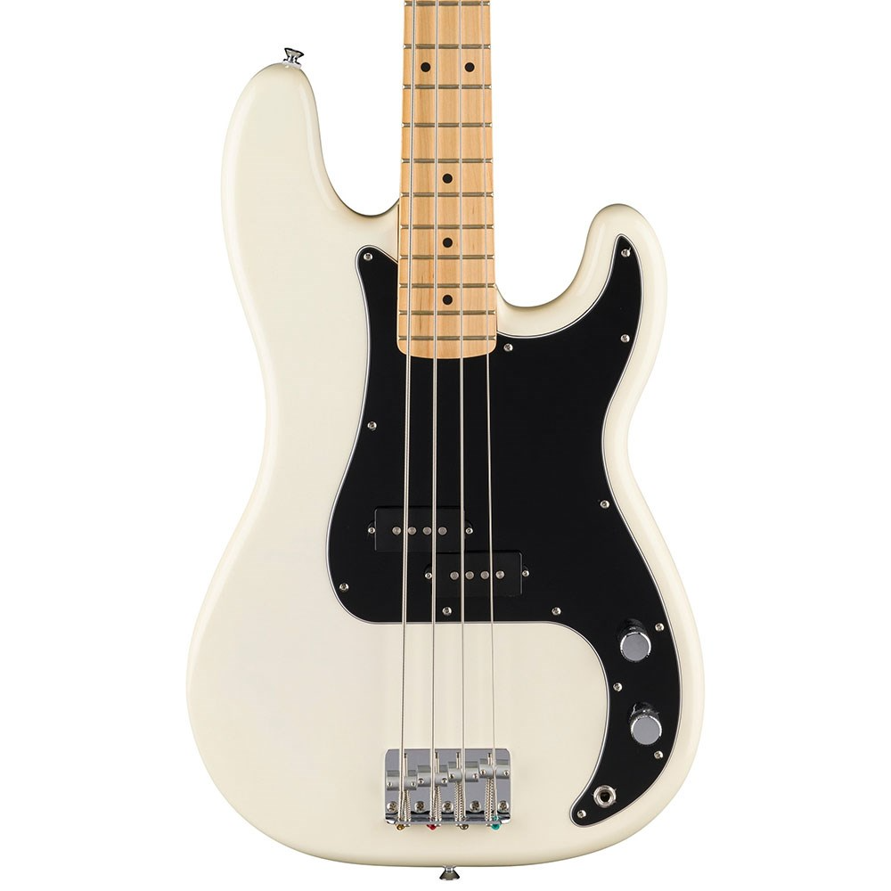 Fender Standard Precision Bass, Maple Fingerboard in Olympic White
