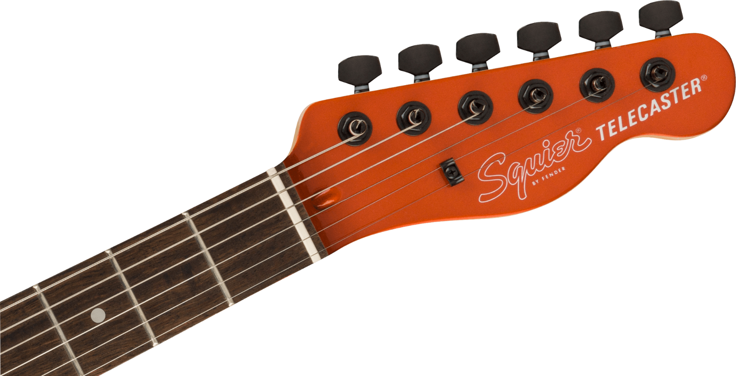 Squier FSR Affinity Series Telecaster HH, Laurel Fingerboard, Black Pickguard, Matching Headstock, Black Hardware in Metallic Orange