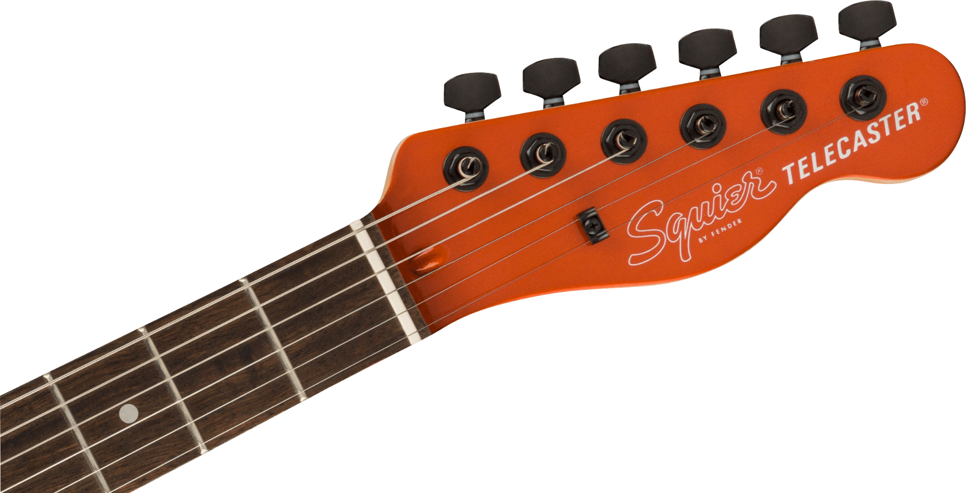 Squier FSR Affinity Series Telecaster HH, Laurel Fingerboard, Black Pickguard, Matching Headstock, Black Hardware in Metallic Orange