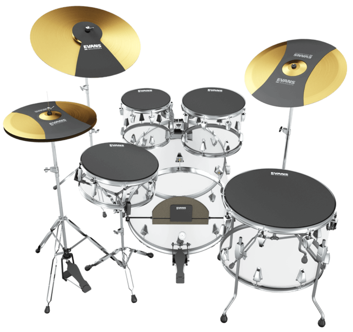 Evans Sound Off Drum Mutes Fusion Box Set