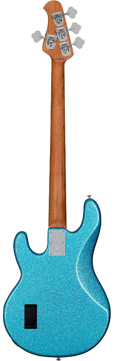 Sterling By Music Man StingRay RAY34 Bass Guitar in Blue Sparkle