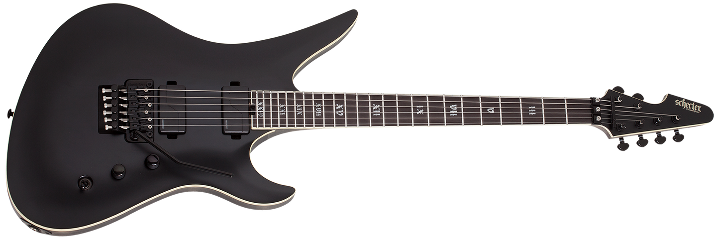 Schecter Avenger FR SLS Elite Evil Twin in Satin Black