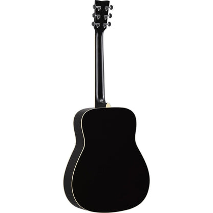 Yamaha FG TA TransAcoustic Dreadnaught Guitar in Black