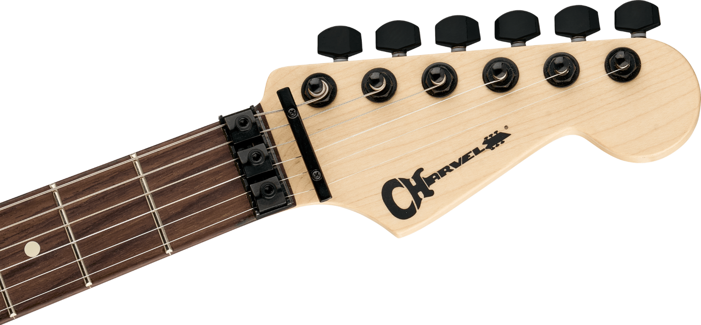 Charvel Pro-Mod San Dimas Style 1 HH FR RW, Rosewood Fingerboard in Satin Ferrari Red