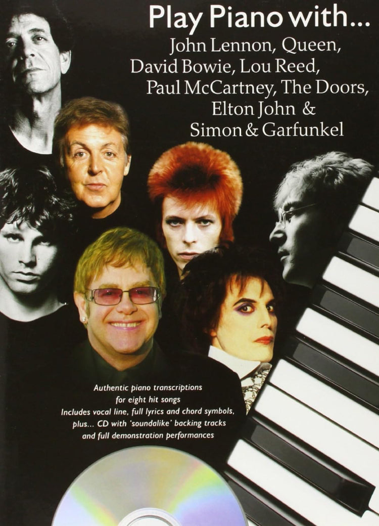 Play Piano With Lennon Queen Bowie Etc Bk/Cd