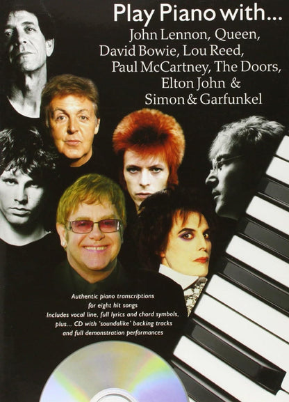 Play Piano With Lennon Queen Bowie Etc Bk/Cd