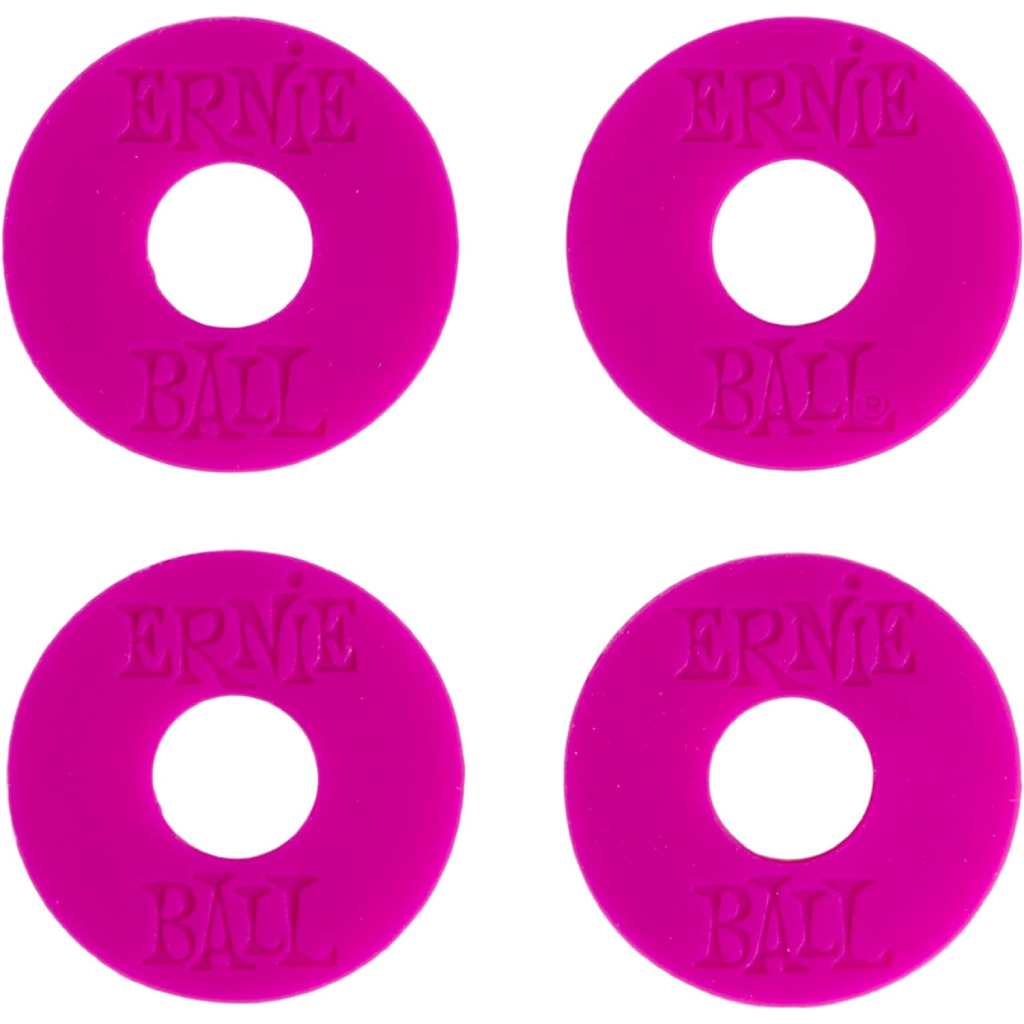 Ernie Ball Strap Blocks 4pk in Purple